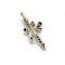 Broche Broche or jaune argent et diamants 58 Facettes 240313R