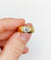 Bague 57.5 Bague jonc dôme en or 18k et diamant taille ancienne 1,10 carat 58 Facettes A06531