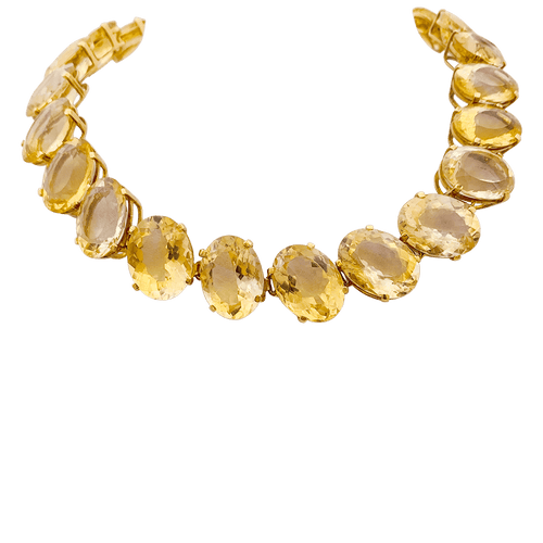 Collier Collier or jaune et citrines. 58 Facettes 34695