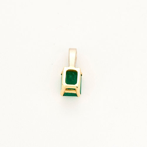 Pendentif Pendentif or jaune et gris, diamants et émeraude 58 Facettes 250252
