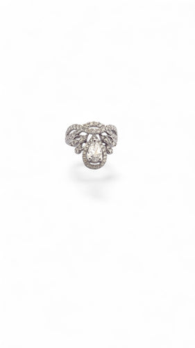 Bague en or  blanc 18 carats et diamants