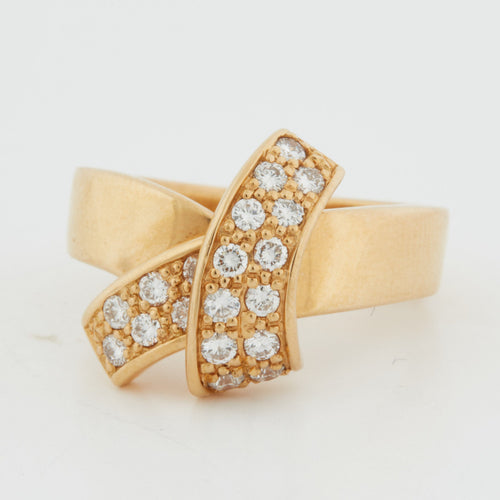 Bague Bague Or Jaune - Diamants 58 Facettes RÉF 6154/12