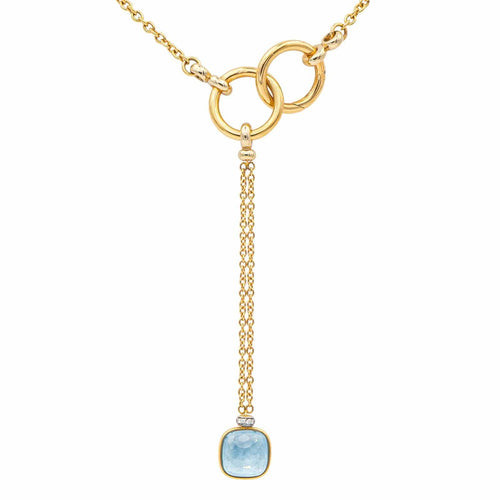 Collier Pomellato Collier Nudo Or rose Topaze, Diamant 58 Facettes 4174350RV