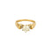 Bague 58 Solitaire or jaune et gris, diamants 58 Facettes BEA3349