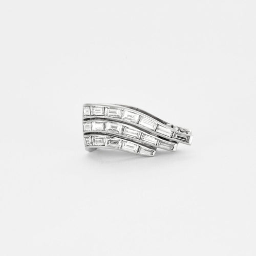 Boucles d'oreilles Boucles d'oreilles Clips diamants baguettes 58 Facettes GU20