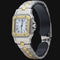 Montre Cartier Montre Santos Dame Or Jaune 18K Et Acier 58 Facettes MT41482