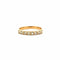 Bague 55 Demi alliance en diamants or jaune 58 Facettes
