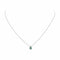 Collier Collier Or blanc Emeraude, Diamant 58 Facettes 4765736RV