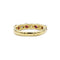 Bague 54 Demi Alliance or jaune diamants rubis 58 Facettes 220120R
