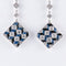 Boucles d'oreilles Boucles d'oreilles géométriques saphirs et diamants 58 Facettes P3L2