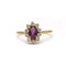 Bague 56 Bague - Or, saphir rose et diamants 58 Facettes 250188R