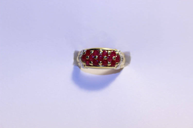 Bague 51 Bague Diamants et Rubis 58 Facettes