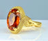 Bague Bague en or jaune 18 carats et citrine 58 Facettes AB381