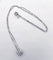 Pendentif fleur en diamant chaine or blanc