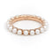 Bague 49 Ginette NY Bague Alliance Maria Or rose Perle 58 Facettes 2393898CN