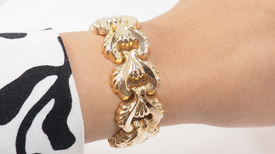 Bracelet 16cm Bracelet Tank en or jaune 58 Facettes 32571
