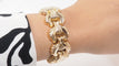 Bracelet 16cm Bracelet Tank en or jaune 58 Facettes 32571