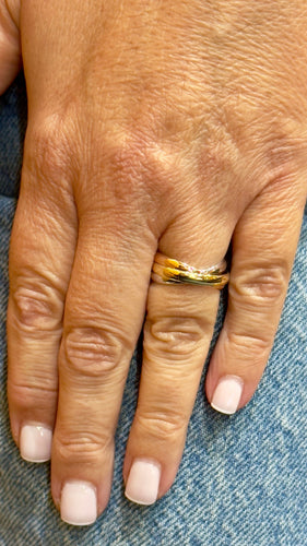 Bague 53 Alliance 3 ors 18 carats 58 Facettes