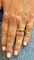 Bague 53 Alliance 3 ors 18 carats 58 Facettes