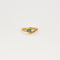 Bague 47.5 Bague or jaune moldavite quartz 58 Facettes LP687