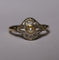 Bague 56 Bague Art Déco deux ors et perle 58 Facettes 597
