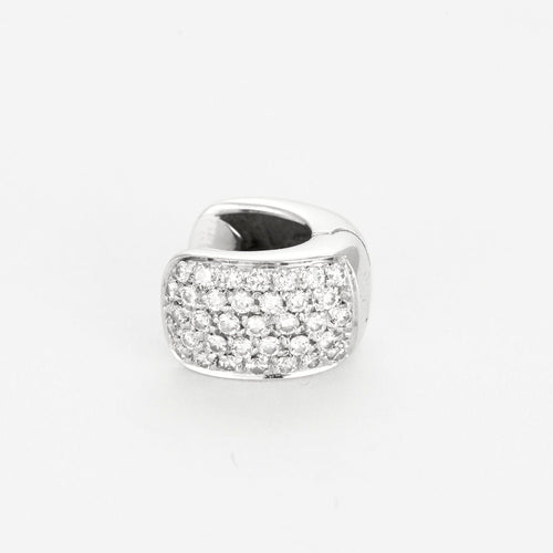 Boucles d'oreilles Boucles d'oreilles or blanc et diamants 58 Facettes GU192