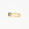Bague Bague trilogie émeraude diamants or jaune 58 Facettes