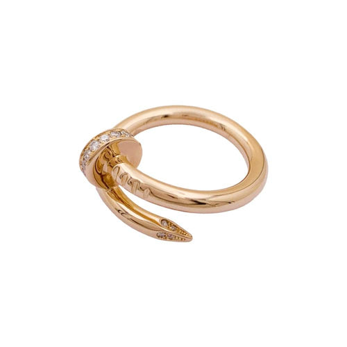 Bague 50 Bague Cartier, "Juste un Clou", or rose, diamants. 58 Facettes 35012