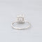 Bague 55 Solitaire serti d'un diamant en or gris 58 Facettes 1