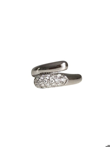 50 BVLGARI - Bague modèle Astrea or blanc diamants 58 Facettes