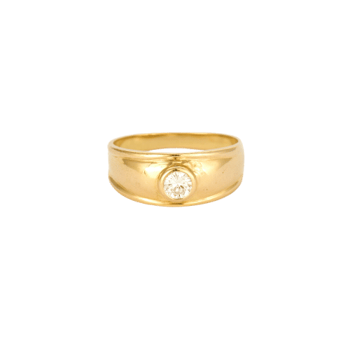 Bague 55 Bague or jaune diamant 58 Facettes