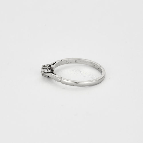 Bague Bague or blanc diamant 58 Facettes