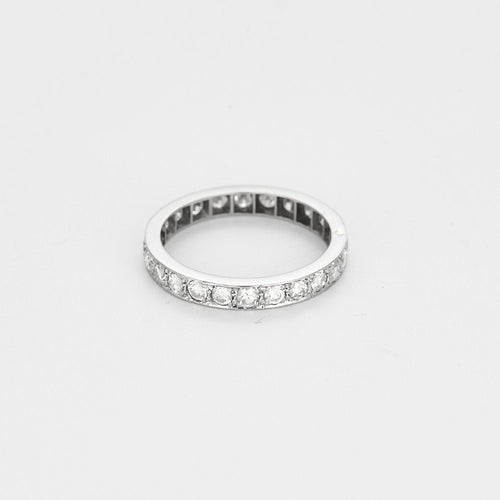 Bague 54 Alliances Platine 58 Facettes DRE1831