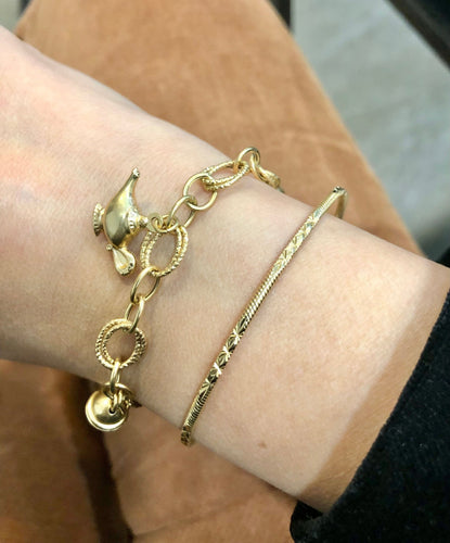 Bracelet Bracelet breloques or jaune 58 Facettes