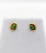 Boucles d'oreilles Puces d'oreilles or jaune et émeraudes 58 Facettes B01015