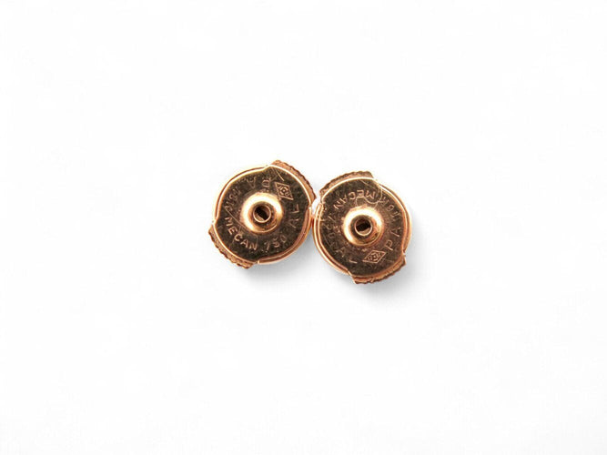 Boucles d'oreilles boucles d'oreilles puces CARTIER c en or rose diamant 0.48ct s 58 Facettes 270984