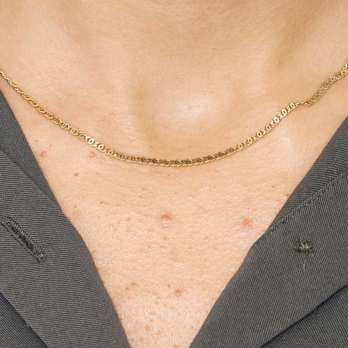 Collier Chaine Maille Fantaisie 58 Facettes LP1138