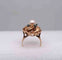 Bague 54 Bague Or perle fine et Emeraudes 58 Facettes 11898