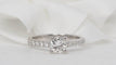 Bague 52 Bague solitaire en or blanc et diamant 58 Facettes 29909/28189