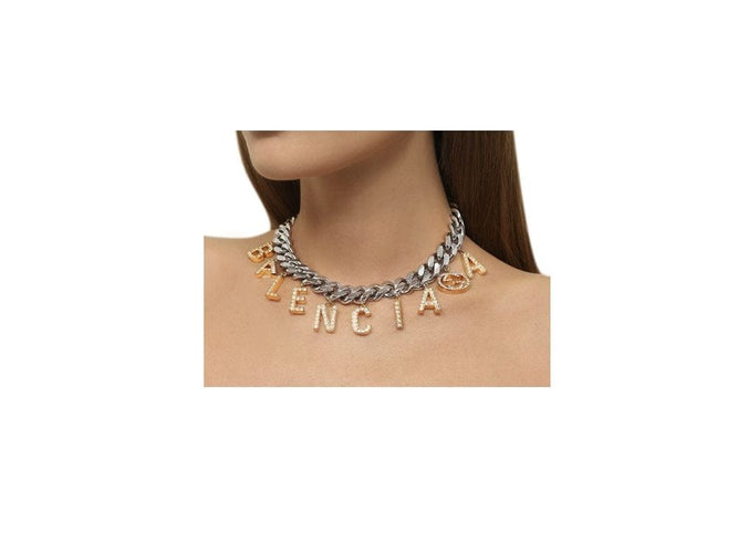 Collier collier GUCCI x balenciaga the hacker project choker 676858 strass 58 Facettes 266348