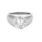 Bague 58 Bague solitaire en or blanc et diamant 3.30 carats 58 Facettes MLJ0585
