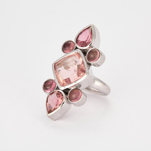 Bague Bague or blanc Marquise Rose 58 Facettes LP978/14