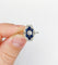 Bague 59.5 Bague marquise art deco or blanc 18k diamant et sapphires calibrés (circa 1930) 58 Facettes A05092