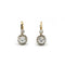 Boucles d'oreilles Boucles d'oreilles or jaune platine diamants 58 Facettes 240293R