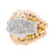 Bague Or rose, Platine, Or jaune Diamant