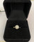 Bague 53.5 Solitaire en or, style Art déco tardif, serti d'un diamant taille brillant ancien de 1,14 carat. 58 Facettes