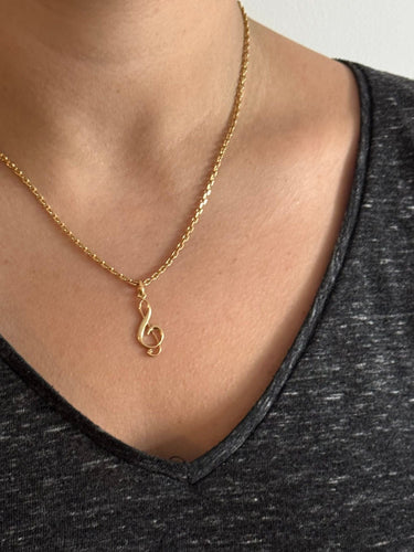 Pendentif Pendentif Note de Musique en or jaune 58 Facettes