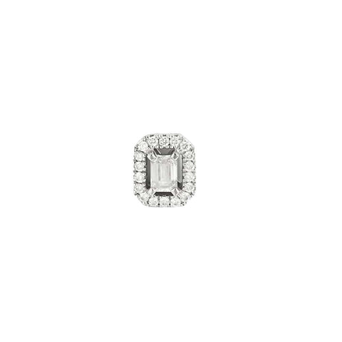 Boucles d'oreilles MESSIKA - MY TWIN 1+2 - Boucles d'oreilles asymétriques en or blanc et diamants 58 Facettes 58FC11
