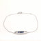 Bracelet or blanc saphirs 58 Facettes