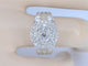 Bague 54 Bague entourage en or blanc avec diamants 58 Facettes 2041